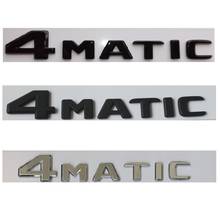 For Mercedes Benz AMG Flat Letters Chrome Black 4MATIC Trunk Emblems Badges 4 MATIC Emblem Badge Sticker 2017-2022 2024 - buy cheap