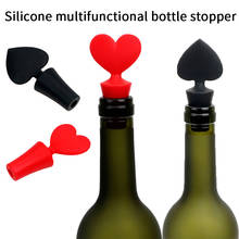 Creative Silicone Wine Beer Bottle Stopper Cork Drink Sealer Plug Bar Seal Sealers Beer Beverage Champagne Closures Bar Gadget 2024 - buy cheap