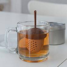Silicone Acorn Shape Tea Infuser Sphere Locking Spice Tea Ball Strainer Mesh Infuser Tea Filter Strainers Kitchen Accessories 2024 - buy cheap