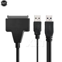 SATA к USB 2,0 к 7 15 22pin АДАПТЕРНЫЕ кабели Внешнее питание для 2,5 ''Ssd Hdd жесткий диск конвертер 2024 - купить недорого