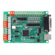 Placa de controle de movimento, 4 eixos, cnc 125khz para mach 3, com usb 5.08 xh2.54, controlador de movimento de interface 2024 - compre barato