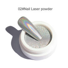 Holographic Nail Powder Chrome Laser Mirror Glitter Design Nail Art Pigment Rub Dust Flakes Decorations Brush Manicure 2024 - buy cheap