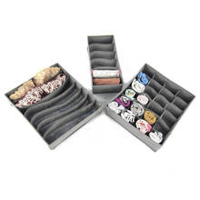 3pcs/set Foldable Drawer Organizers Storage Box Case For Bra Ties Underwear Socks Scarf Drawer Organizers Gray 2024 - buy cheap