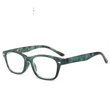Модные очки для чтения с защитой от синего света с заклепками, мужские очки для чтения с ульсветильник кой оправой из поликарбоната, женские очки для чтения с мраморной текстурой 2024 - купить недорого