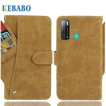 Leather Wallet Tecno Pouvoir 4 Case 7" Flip  Fashion Card Slots Cases Cover For Tecno Pouvoir 4 Pro Business Magnetic Phone Bags 2024 - buy cheap