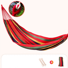 Portable Canvas Hammock Travelling Outdoor Picnic Wooden Swing Chair Camping Hanging Bed Garden Furniture with Backpack 2024 - buy cheap