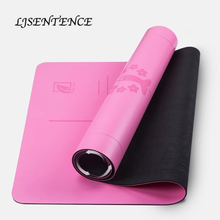Fitness Yoga Mat Colorful Position Line Natural Rubber Non-Slip Stable Gym Home Exercise Mat Name Customization Customized 2024 - buy cheap