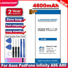 LOSONCOER 4600mAh C11-A80 High Quality Battery for Asus PadFone Infinity A80 A86 Battery 2024 - buy cheap