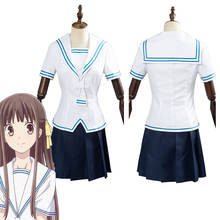 Fantasia de cosplay de frutas 2-honda tohru, fantasia feminina com saia superior, roupa de halloween, carnaval 2024 - compre barato