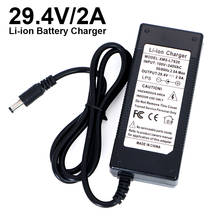 29,2 V 2A 7Series lithium battery charger 18650 battery charger 29,2 V Constant current charger 2A current DC 5.5*2,1 MM + eu pl 2024 - buy cheap
