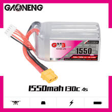 Gaoneng GNB 1550mAh 4S1P 14.8V 130C/260C Lipo Battery with XT60 Plug for FPV Racing Drone RC Quadcopter UAV Helicopter Parts 2024 - buy cheap