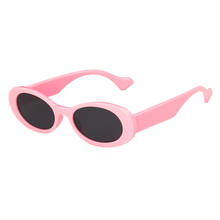 Vintage Fashion Oval Sunglasses Women Men Luxury Brand Designer Small Frame Travel Retro Pink Punk Sun Glasses Shades UV400 2024 - buy cheap