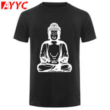 AYYC T Shirt Tshirt Buddha Budha Buddhist Karma Peace Men Black T Shirt short sleeve tee Size S 3XL 100% Cotton 2024 - buy cheap