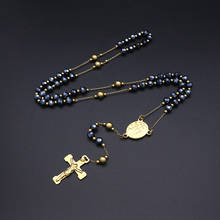 Jsbao-colar com pingente de cruz cruz cruz de jesus e cruz, 63cm de comprimento, joias femininas da moda, virgem maria e cristão 2024 - compre barato