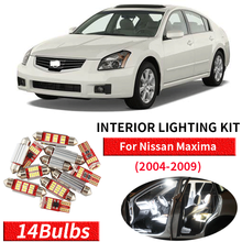 Paquete de luces interiores de coche, Kit de luces led blancas Canbus para Nissan Maxima, 2004, 2005, 2006, 2007, 2008, 13 Uds. 2024 - compra barato