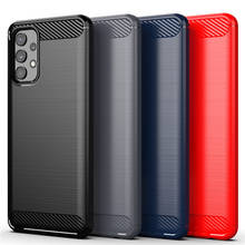 Funda protectora de fibra de carbono para Samsung Galaxy A32, 4G, a prueba de golpes 2024 - compra barato