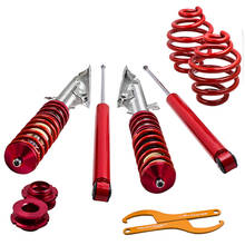 MAXPEEDINGRODS подвеска Coilover комплект для BMW E36 Cabrio Coupe регулируемые койловеры катушка стойка над амортизатором красный 2024 - купить недорого