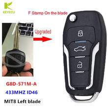 KEYECU Replacement Upgraded Flip Remote Car Key Fob 2 Button 433MHz FSK ID46 for Mitsubishi G8D-571M-A, F Stamp on the blade 2024 - buy cheap