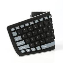 Teclado de jogos dobrável com 103 teclas, teclado de silicone macio à prova de poeira para computador e notebook 2024 - compre barato