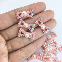 Aplique de strass acolchoado de laço, aplique para roupas diy, sapatos de artesanato, chapéu, decoração de chapéu, patches com 10 peças 2024 - compre barato