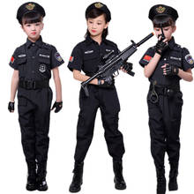 2020 uniforme da polícia do dia das bruxas fantasia swat crianças polícia cosplay 2024 - compre barato