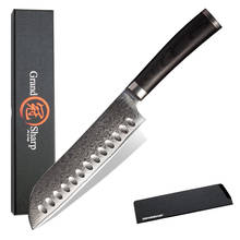 GRANDSHARP-cuchillo de cocina profesional vg10, herramienta de cocina de acero japonés Damasco, Santoku, caja de regalo 2024 - compra barato