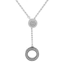 Colar e pingente europeu original, colar de prata esterlina para mulheres, faça você mesmo, joias da moda 2024 - compre barato