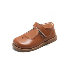 Zapatos planos de cuero para niños y niñas, calzado pequeño de estilo británico, de princesa, estilo universitario, Primavera 2024 - compra barato