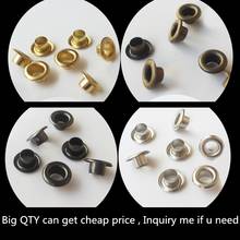 1000set 3mm 4mm 5mm Brass Mini Metal Eyelets Grommets Leather Craft DIY Doll Belt gromment Shoes Sewing Accessories 2024 - buy cheap