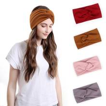 26pc/lot 2020 Women Headband Cross Top Knot Elastic Hair Bands Solid Girls Hairband Hair Accessories Twisted Knotted Headwrap 2024 - buy cheap