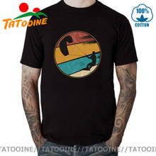 Tatooine Retro Windboarding T-shirts Vintage Kitesurf tshirt Windsurf Kite Boarding Kiteboarder T shirt men Windsurfer tee shirt 2024 - buy cheap