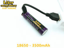 Liter energy battery USB wire+USB 18650 3500mAh 3.7V Li-ion battery USB 5000ML Li-ion Rechargebale battery Laptop Batteries 2024 - buy cheap