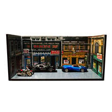 1/64 Scale Alley Street Car Scene Garage Background Board for Car Model Parking Vehicle Toys Collection Display Gifts Decoration 2024 - buy cheap