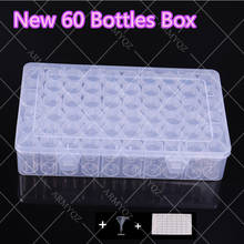 60/28 Bottles Jar Square Diamond Painting Storage box Diamond Painting Accessories Beads Container Mosaic Storage boxes Tools 2024 - buy cheap