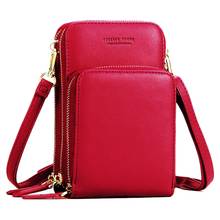 Красочный сотовый телефон сумка Мода ежедневного использования держатель для карт маленькая летняя сумка на плечо для женщин красный 2024 - купить недорого