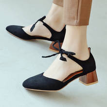 Sandalias de tacón alto aterciopeladas con punta cuadrada para Mujer, zapatos sexys de verano, talla grande 34-46 2024 - compra barato