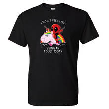 2019 T-shirt Deadpool T Shirt Casual Short Male Tops  Unicorn  Cool Men Clothes Streetwear  Hombre Harajuku loose top 2024 - buy cheap