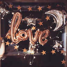 1PC 108cm Gold LOVE Letter Foil Balloon Wedding Anniversary Valentines Birthday Party Decoration Champagne Cup Photo Booth Props 2024 - buy cheap