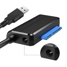 Адаптер для жесткого диска USB 3,0 к Sata 3 2 1 HDD SSD, кабель-конвертер SataIII к USB 3,0 для 2,5 "3,5" дюйма Sata III II I 2024 - купить недорого