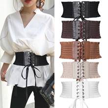 Women Belts Elastic Wide Tight Corset Tie High Waist Slimming Body Sculpting Belt Body Shaper Waistband 2024 - buy cheap