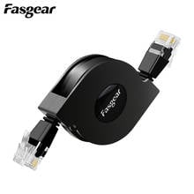 Fasgear Ethernet Cable Cat6 Lan Cord RJ 45 Network Cable Adjustable Lan Patch Cord for Laptop PC Router Modem Cable Ethernet 2024 - buy cheap