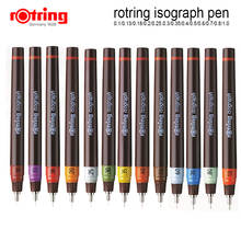 Ручка-изограф rOtring, 0,1-1,0 мм, пористые ручки для рисования, 1 шт. 2024 - купить недорого