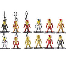 Llaveros de Iron Man de Los Vengadores, 6 unids/lote, MK42, Mark 43, 22, 24, Hulkbuster, modelos de Juguetes 2024 - compra barato