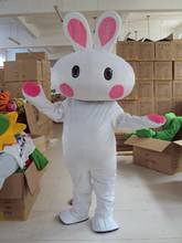 Белый кролик маскарадный костюм унисекс взрослый размер нарядное платье мультфильм внешний вид Хэллоуин День рождения Косплей 2024 - купить недорого