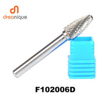 2pcs/lot F102006 carbide F Arc with round head 10*20mm rotary burr file cutter grinding abrasive tools 6mm shank milling tool 2024 - buy cheap