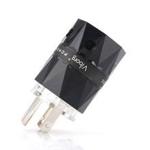 Viborg VM503S Pure Copper Silver Plated US AC Power Plug Connector for Audio DIY Power Cable 2024 - buy cheap