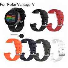 Модный силиконовый ремешок для Polar Vantage V YO, ремешок для часов, спортивный ремешок, ремешок для часов, цветной браслет, сменный ремешок для наручных часов 2024 - купить недорого