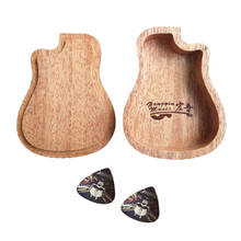Guitar Pick Holder Case with 2pcs Acoustic Electric Guitar Picks 2024 - buy cheap