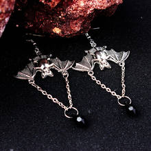 Brincos góticos pendurados femininos, joias penduradas de halloween 2024 - compre barato