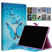 New PU leather Wallet Case  For iPad Pro 9.7" Smart Painted stand flip Tablet Cover For iPad Pro 9.7(2016)/iPad 7 with Card Slot 2024 - buy cheap